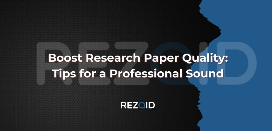 Boost Research Paper Quality Tips for a Professional Sound