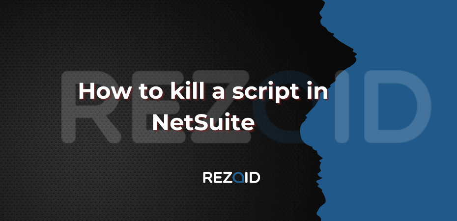 How to kill a script in NetSuite